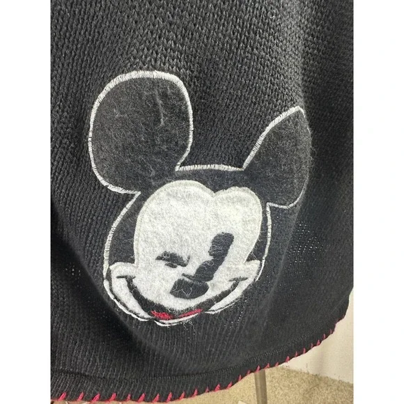 Rare Vtg Mickey & Co Oversized Cardigan Embellished Beaded Embroider Academic 3X - Picture 10 of 16